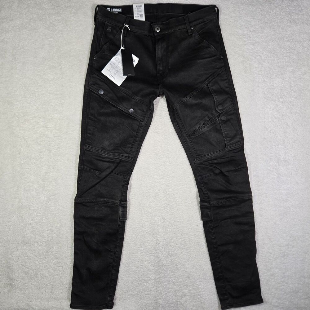 G-Star Raw Denim Jeans Airblaze 3D Skinny Worn In Umber Cobler Mens 34x34